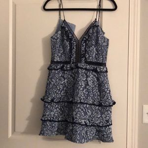 KEEPSAKE the label Imagine blue lace dress